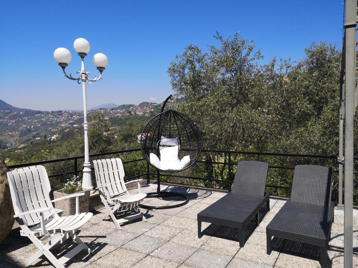 La Vivagna - Casa Vista Mare Tra Gli Ulivi Villa Leivi ภายนอก รูปภาพ