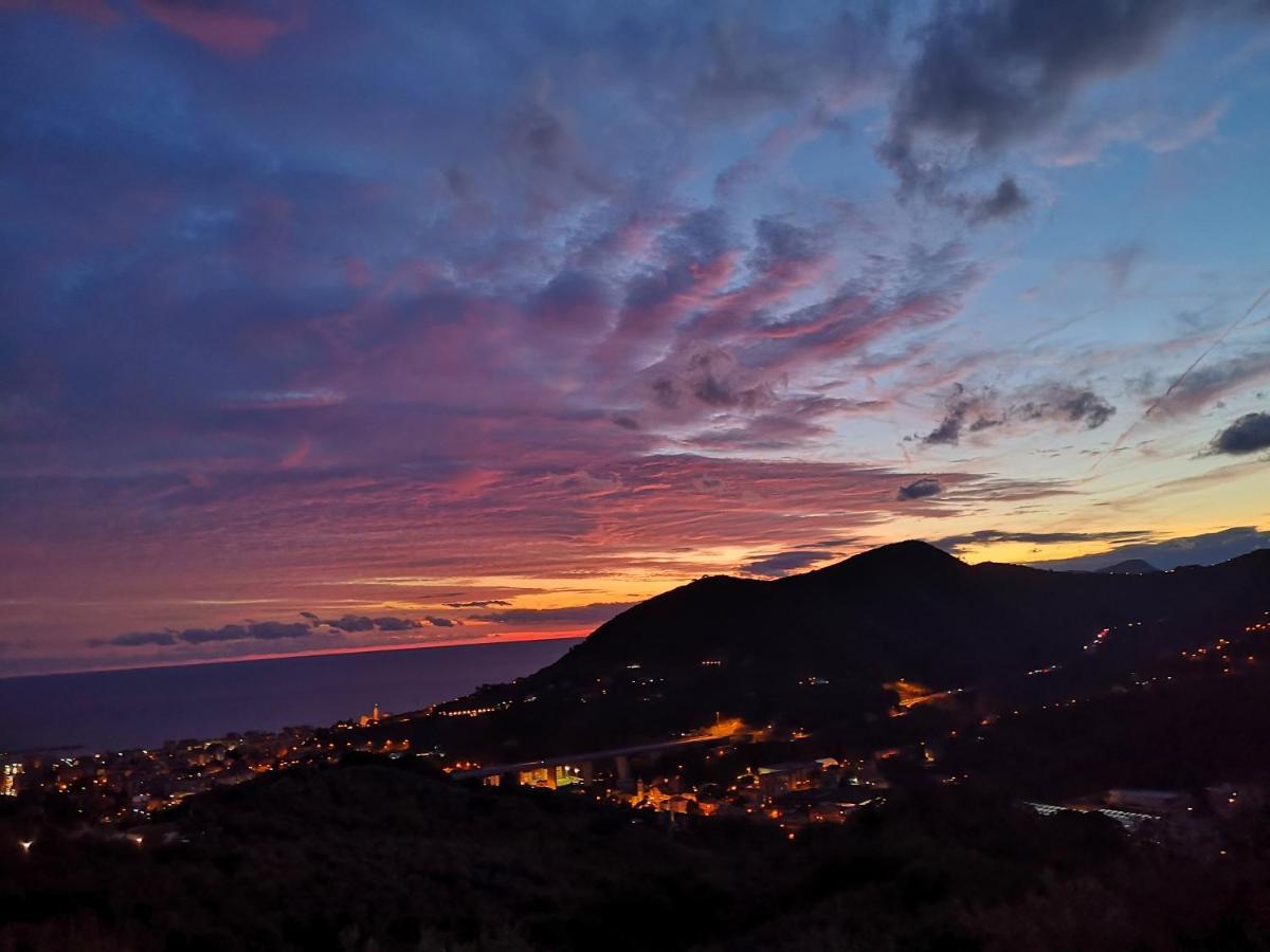 La Vivagna - Casa Vista Mare Tra Gli Ulivi Villa Leivi ภายนอก รูปภาพ
