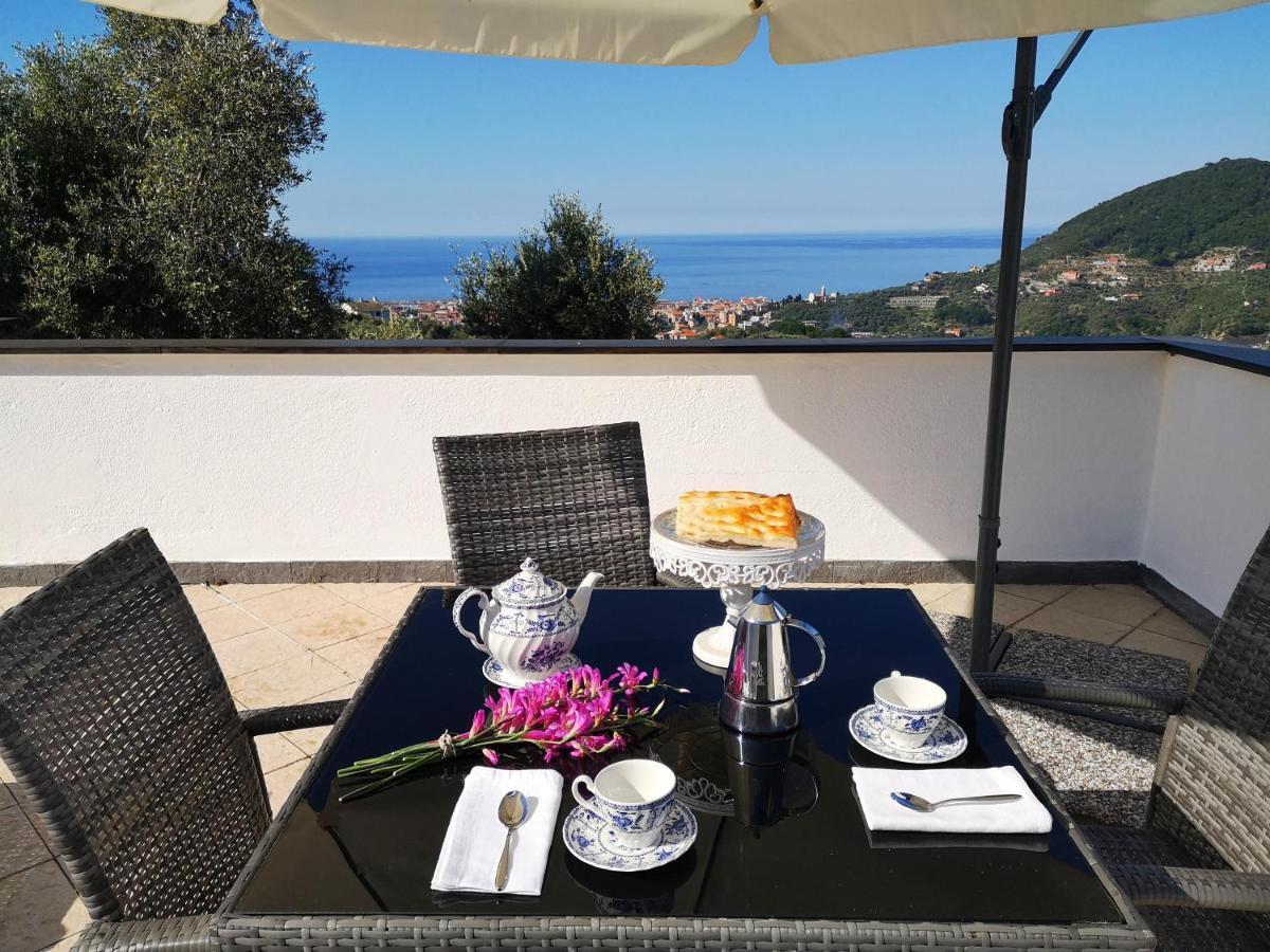 La Vivagna - Casa Vista Mare Tra Gli Ulivi Villa Leivi ภายนอก รูปภาพ